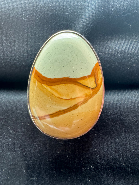 Picture Jasper Ring | Adjustable