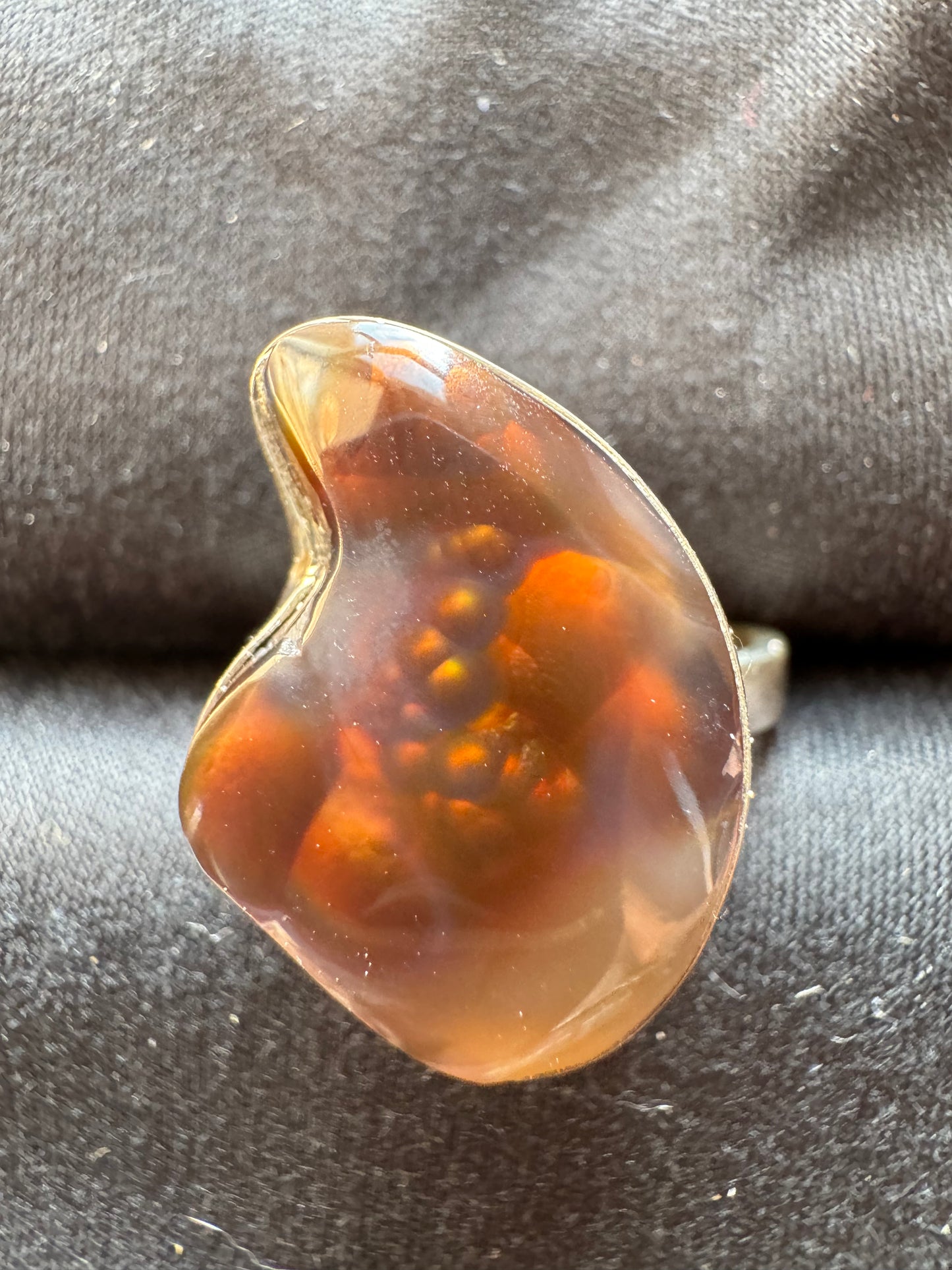 Mexican Fire Agate Ring | Size 9