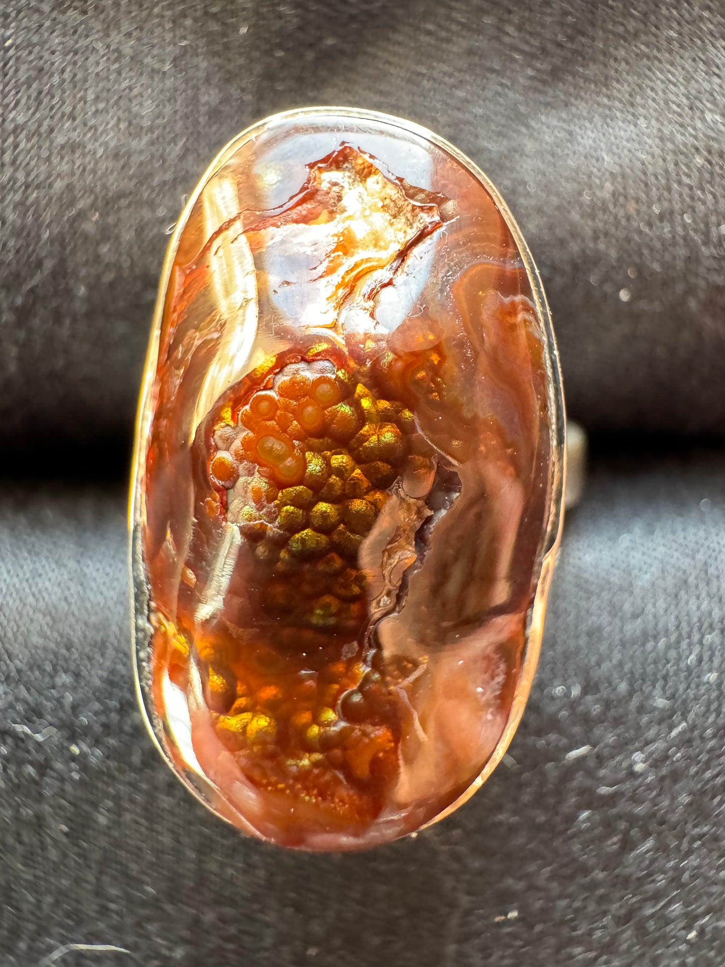 Mexican Fire Agate Ring | Size 7