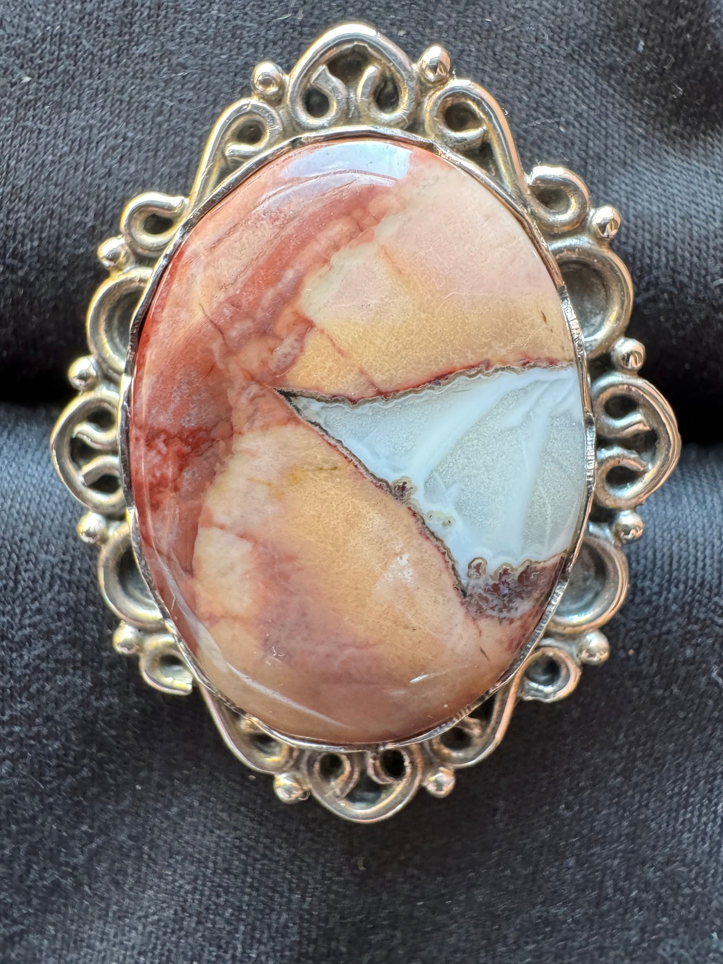 Porcelain Jasper Ring | Size 8