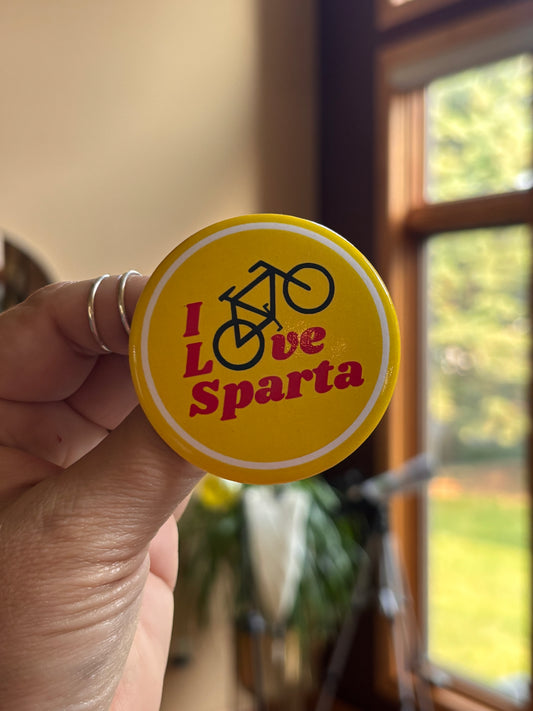 I Love Sparta Button 2.25”