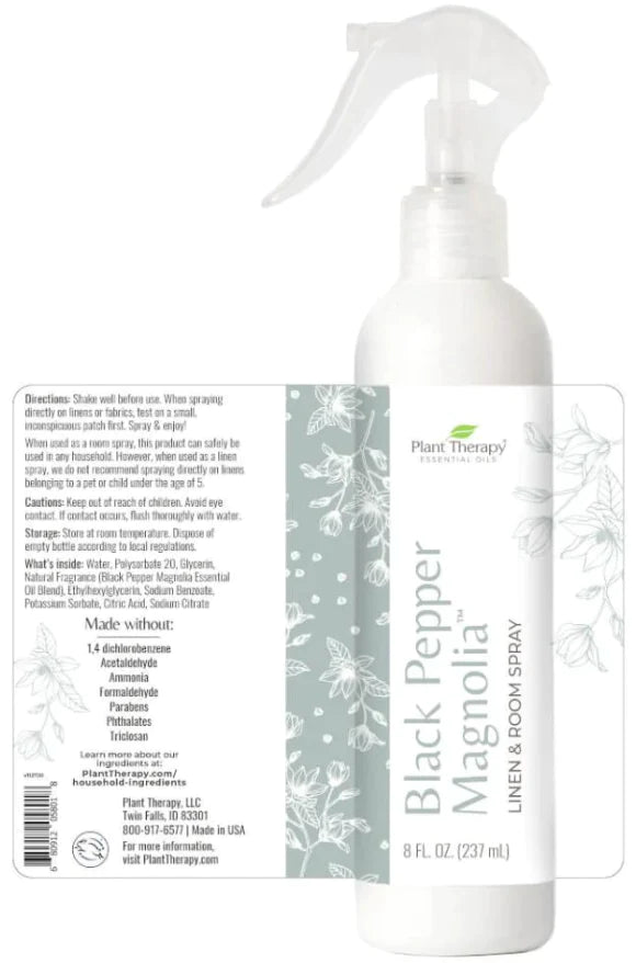 Plant Therapy Black Pepper Magnolia Linen & Room Spray