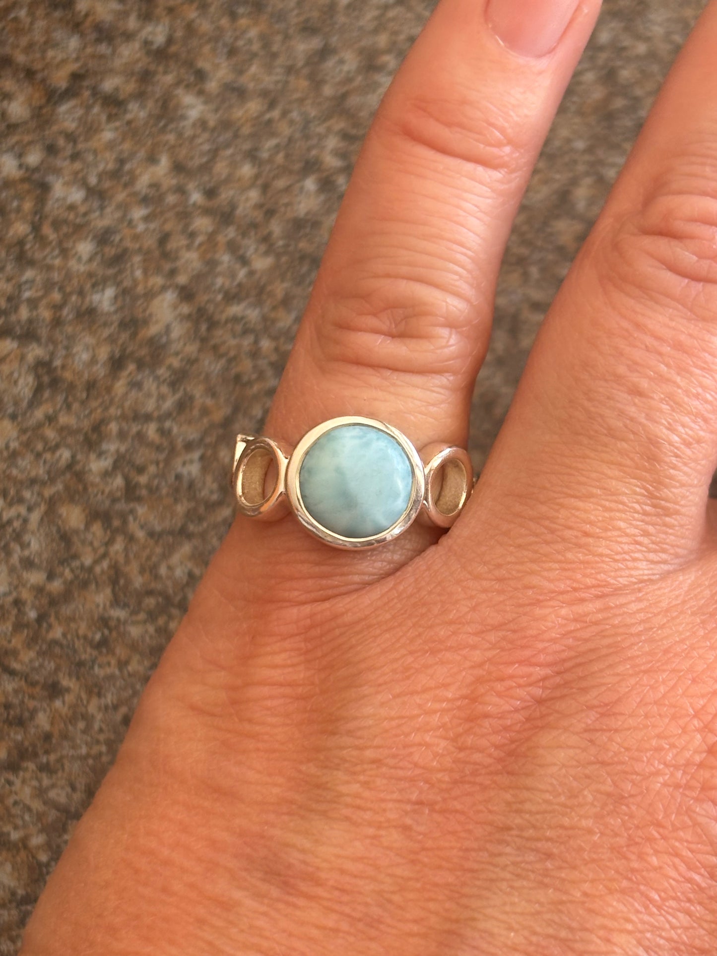 Larimar Circle Ring | Size 7