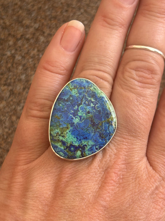 Azurite Congo Ring | Adjustable