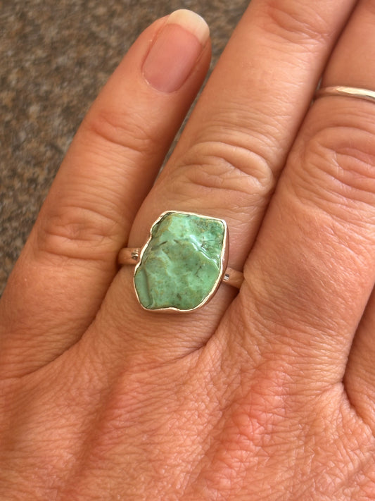 Rough Turquoise Ring | Size 10