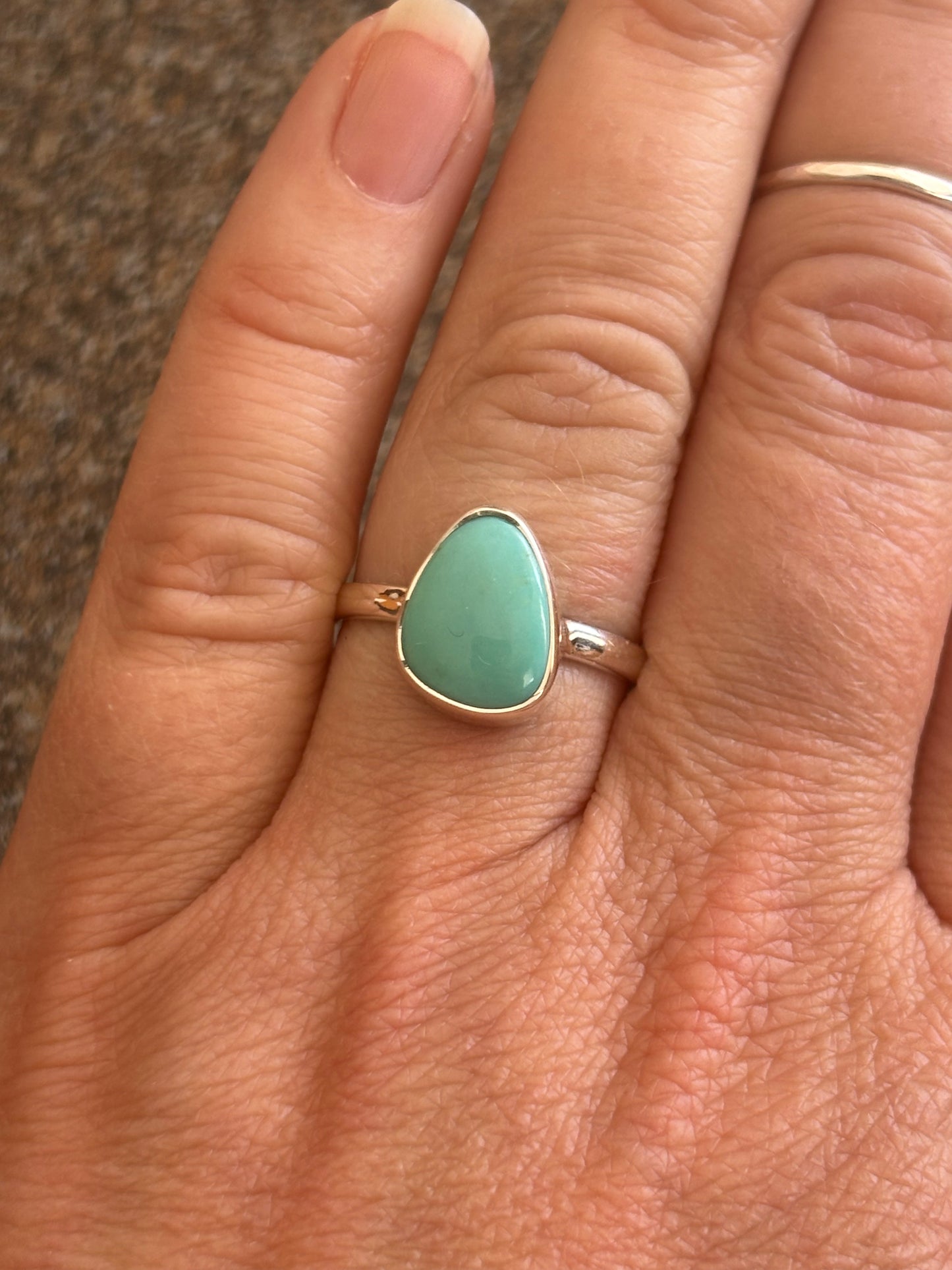 Tiny Turquoise Ring | Size 9