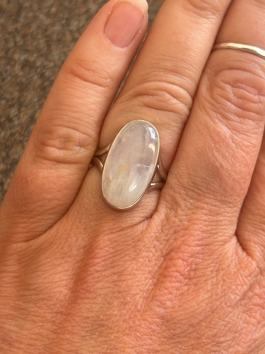 Oval Moonstone Ring | Size 7