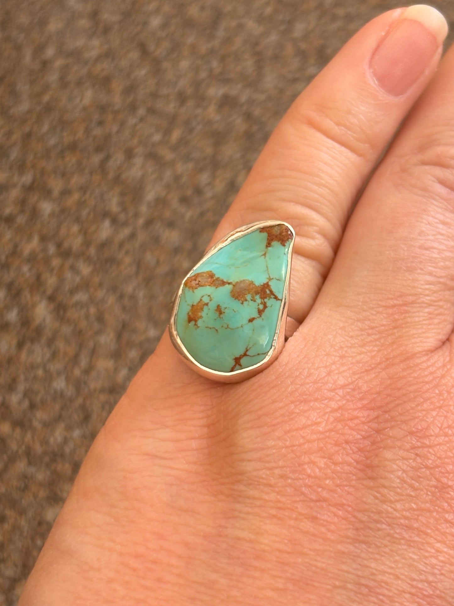 Rough Turquoise Ring | Size 7