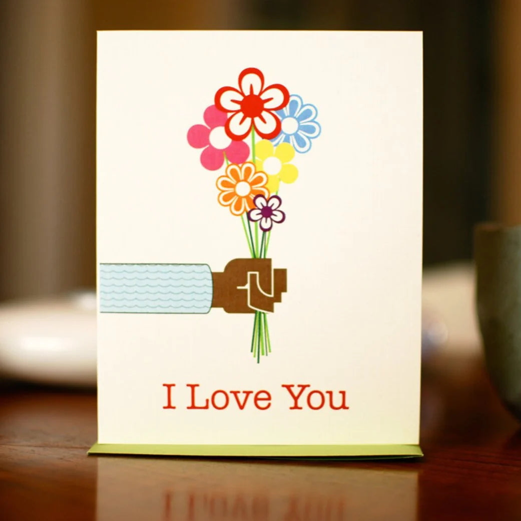 I Love You Bouquet Card | Man vs. George