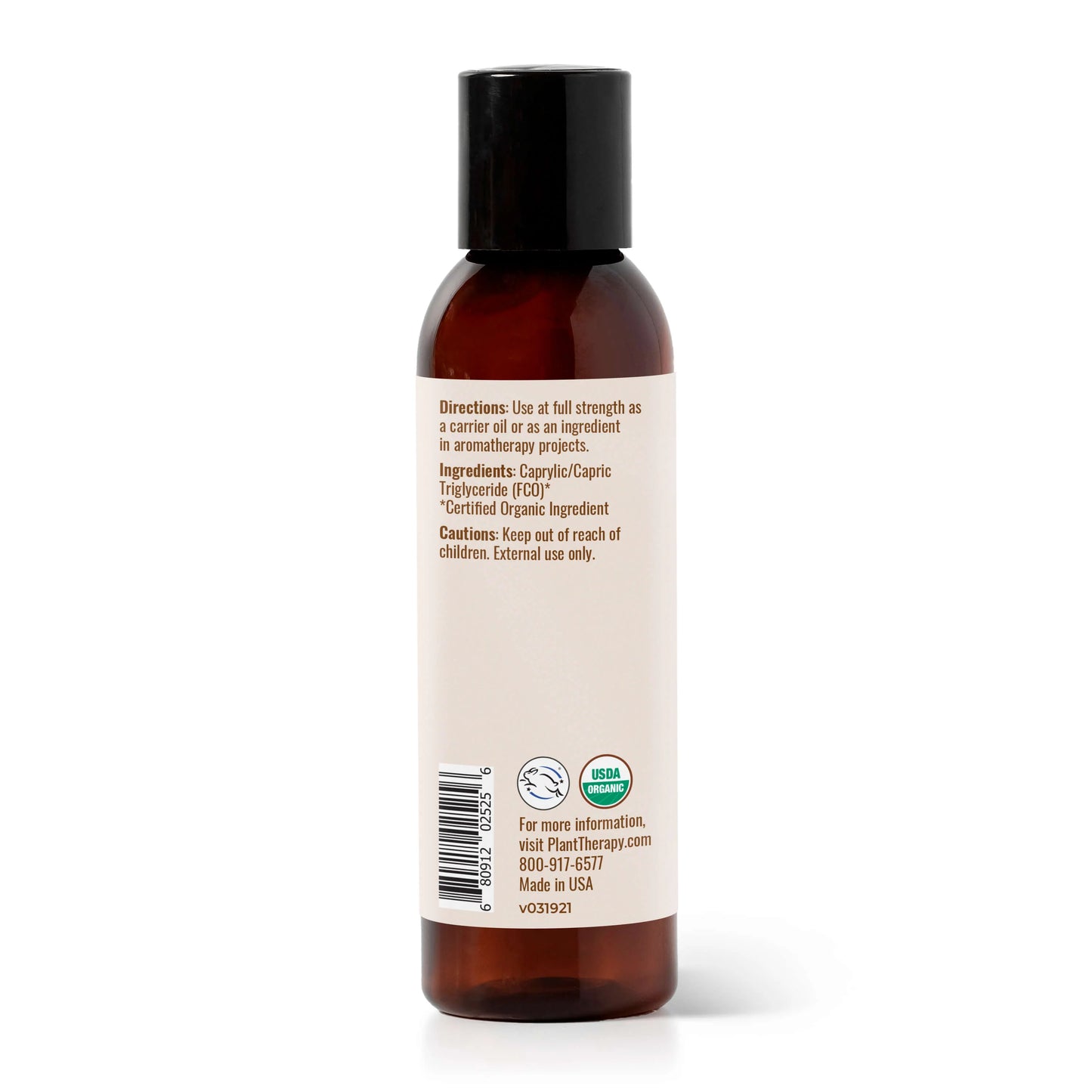 Organic Fractionated Coconut Carrier Oil 4oz by Plant Therapy