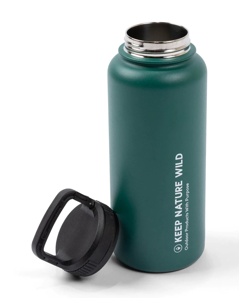 Keep Nature Wild Insulated 32oz Water Bottle with Handle Clip