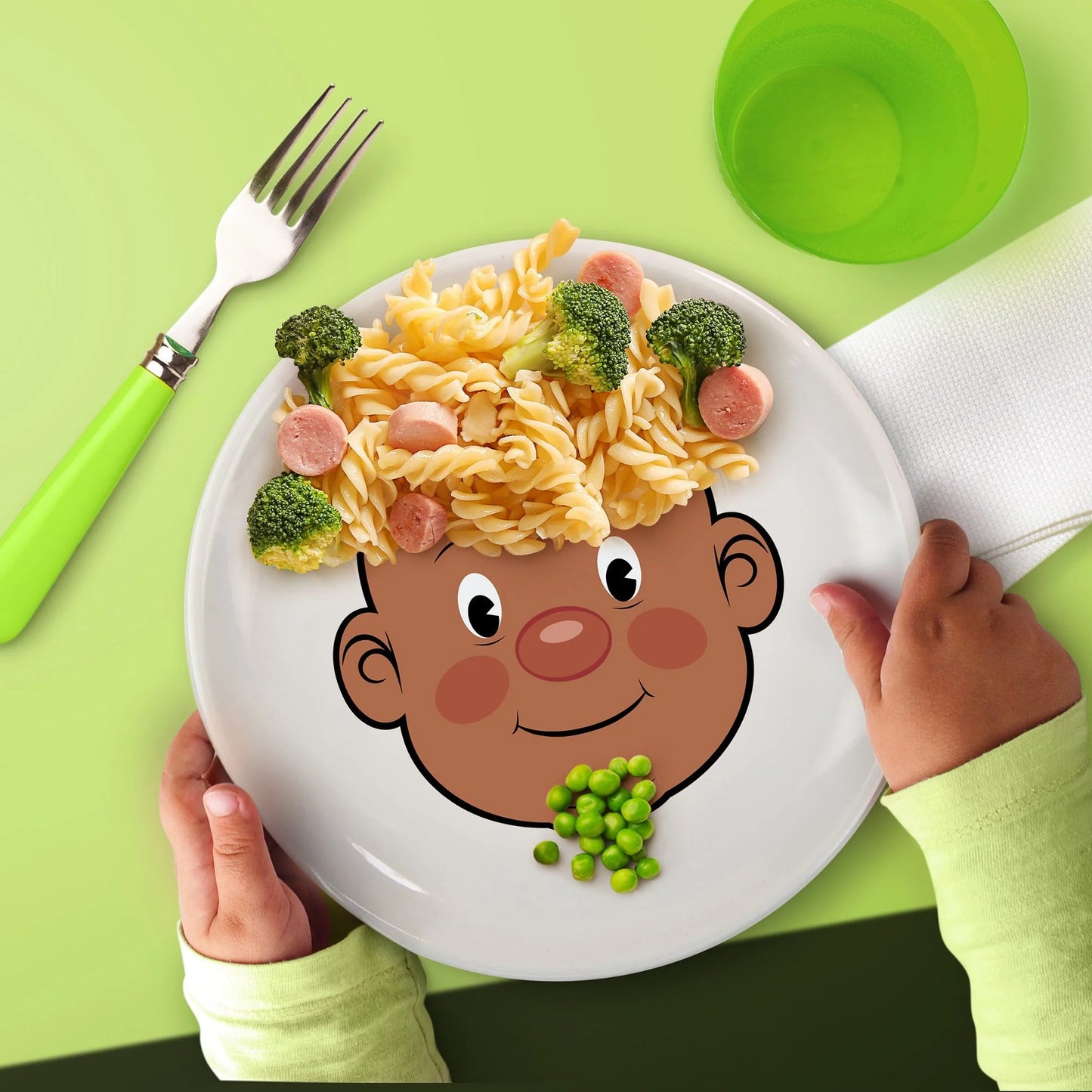 Food Face Activity Plate