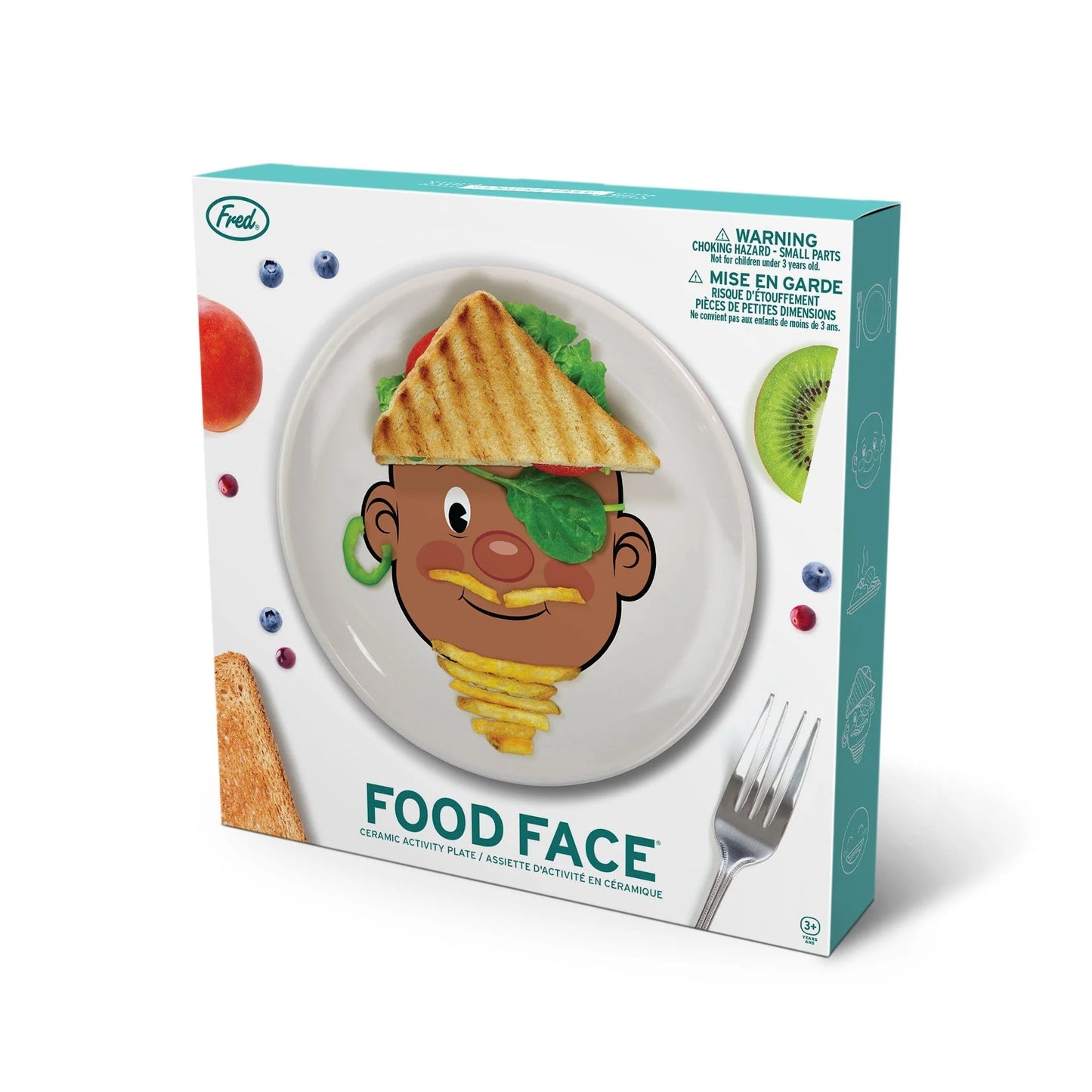 Food Face Activity Plate