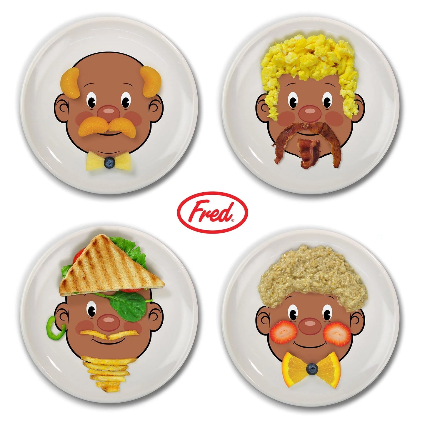 Food Face Activity Plate