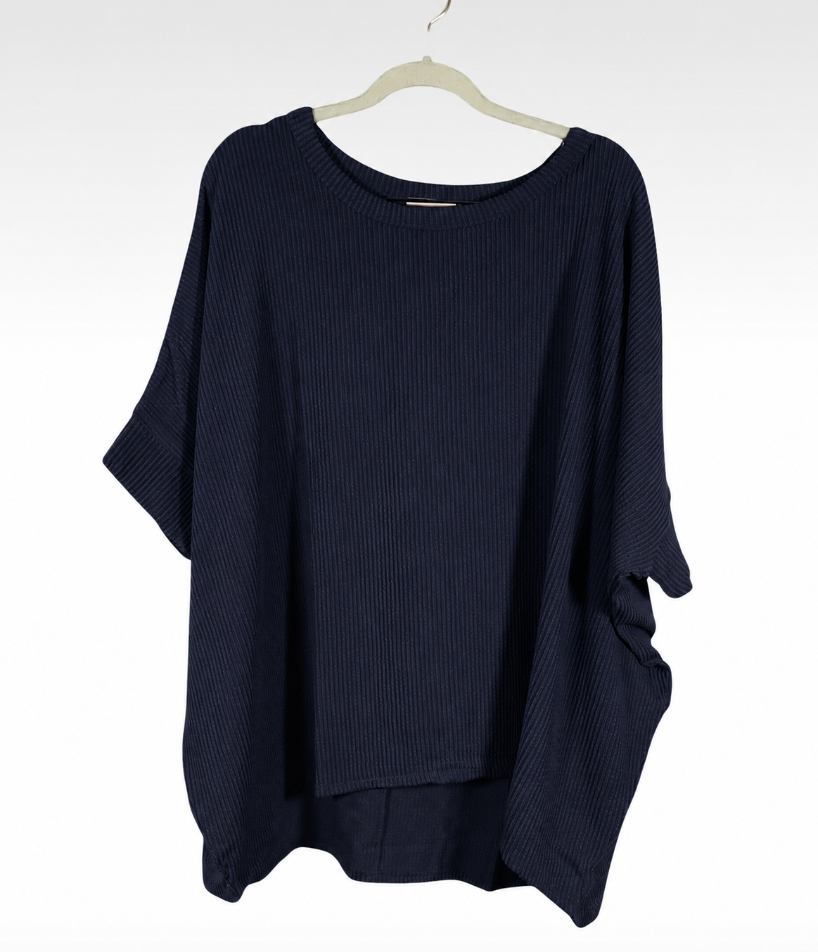 Ribbed Oversized Dolman Sleeve Ribbed Top