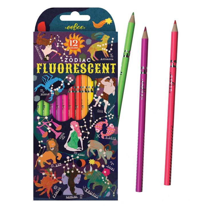 Fluorescent Zodiac Colored Pencils