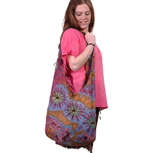 Large Tye Dye Cotton Peddler Bag