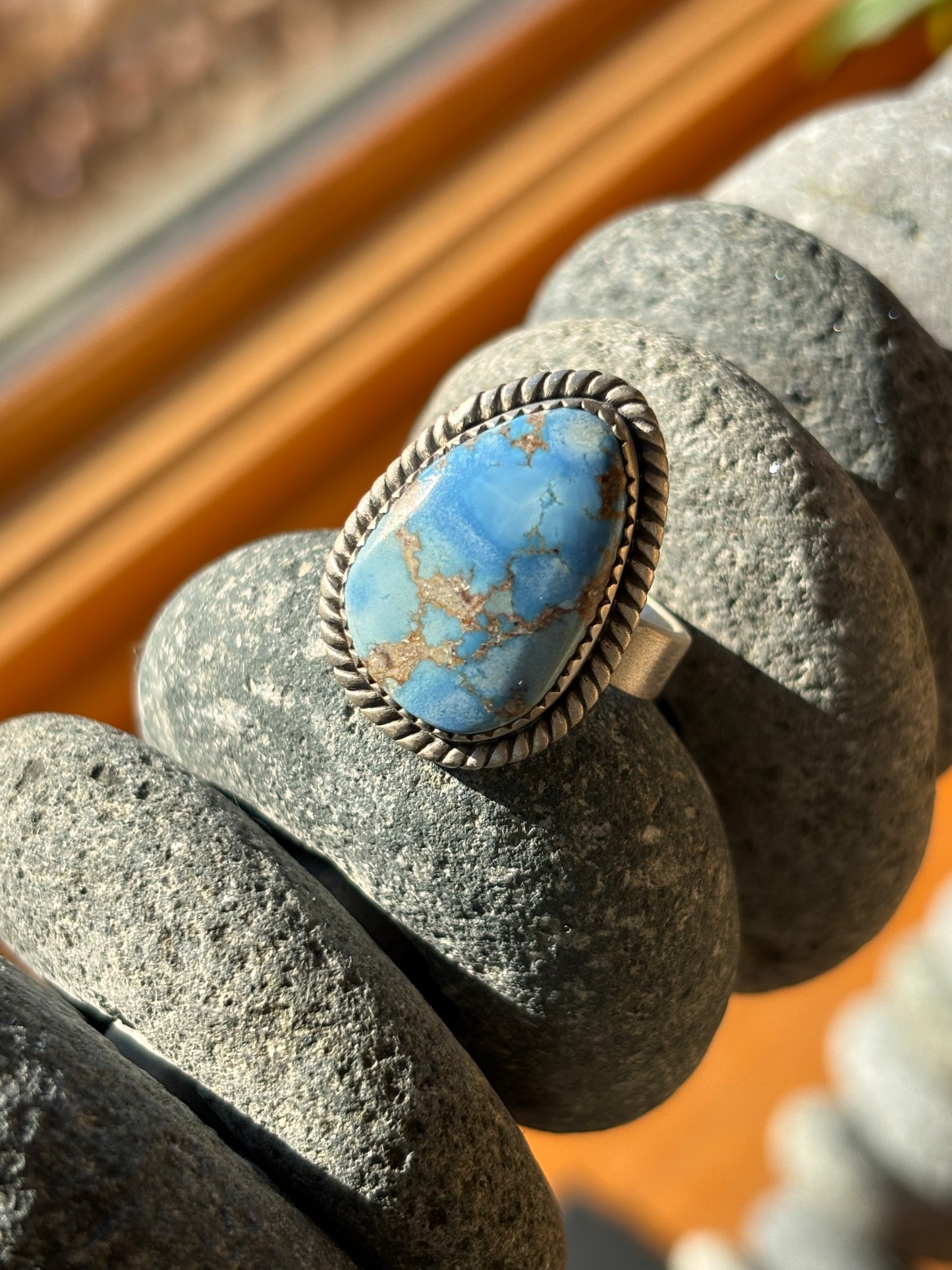 Golden Hills Turquoise Ring | Adjustable