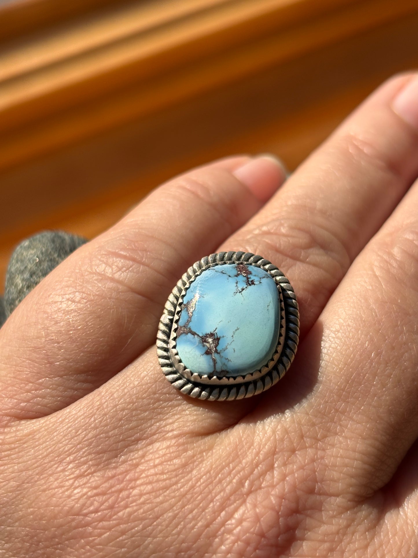 Golden Hills Turquoise Ring | Adjustable