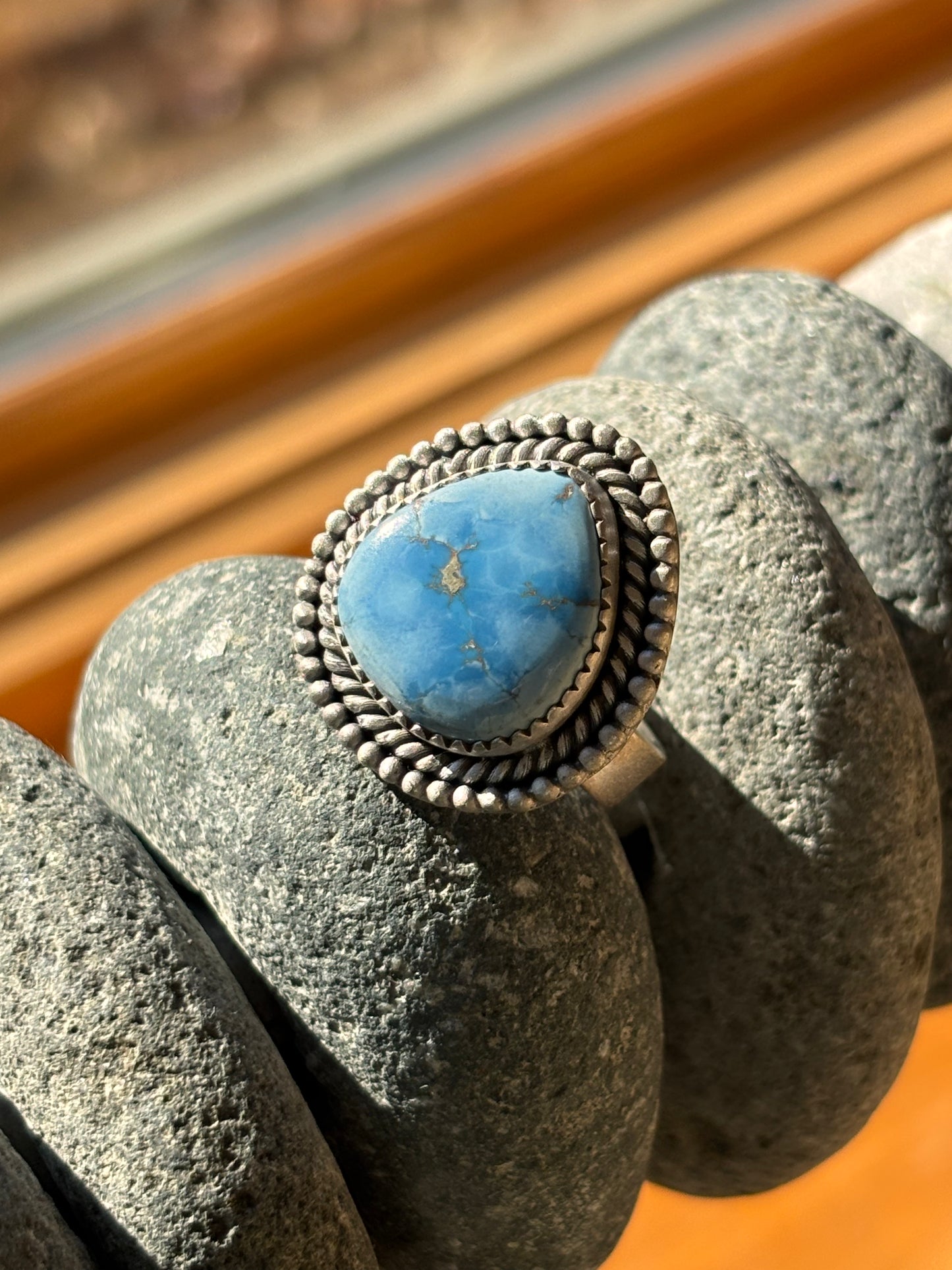 Golden Hills Turquoise Ring | Adjustable