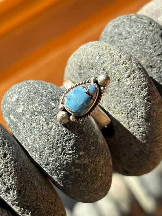 Golden Hills Turquoise Ring | Size 7
