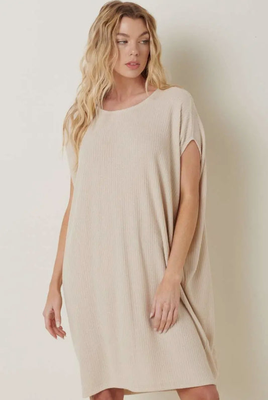 Knit Batwing Dress