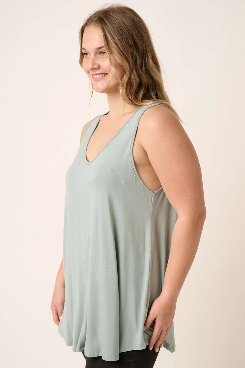 Jigao Bamboo V-Neck Tank Top