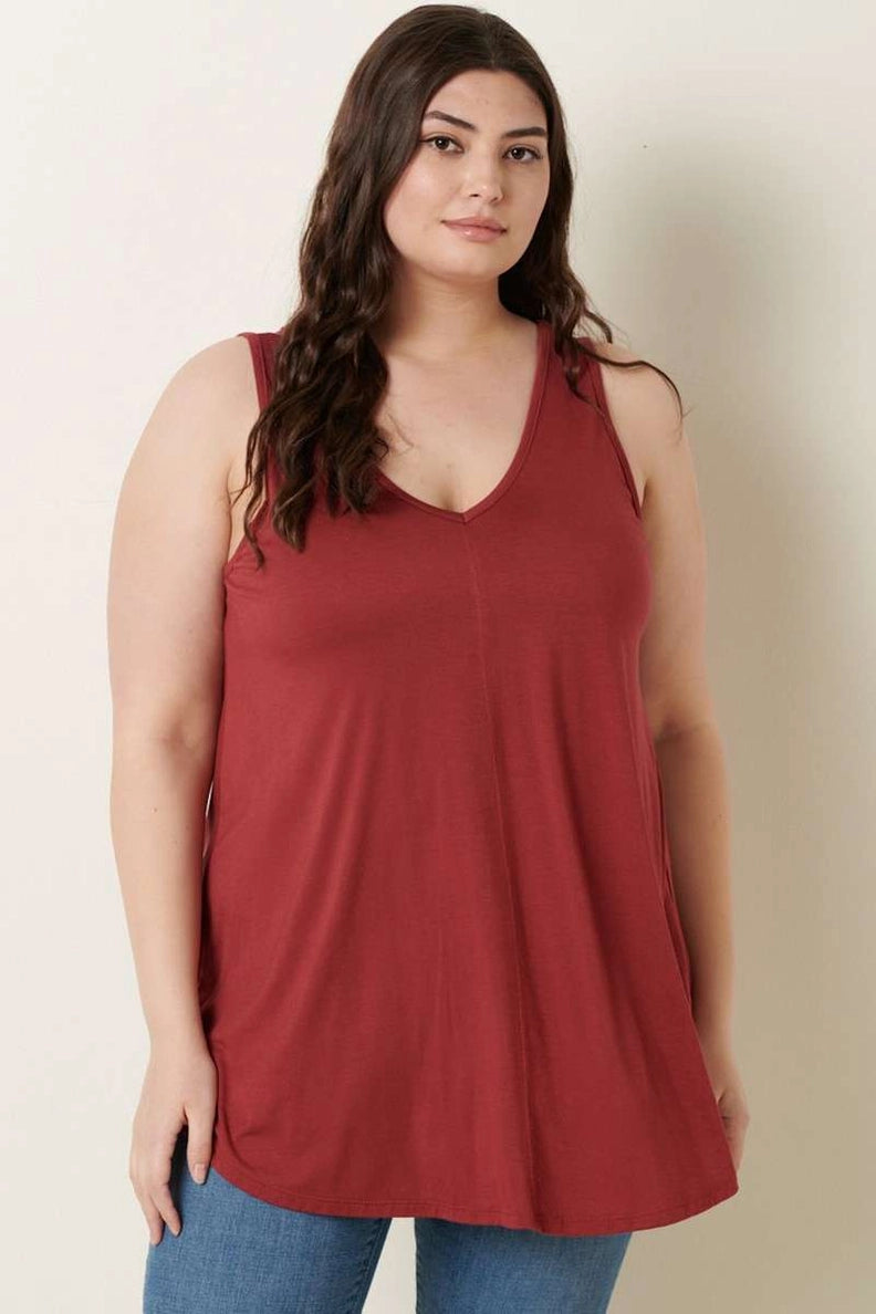 Jigao Bamboo V-Neck Tank Top