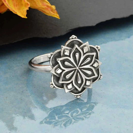 Mandala Flower Ring