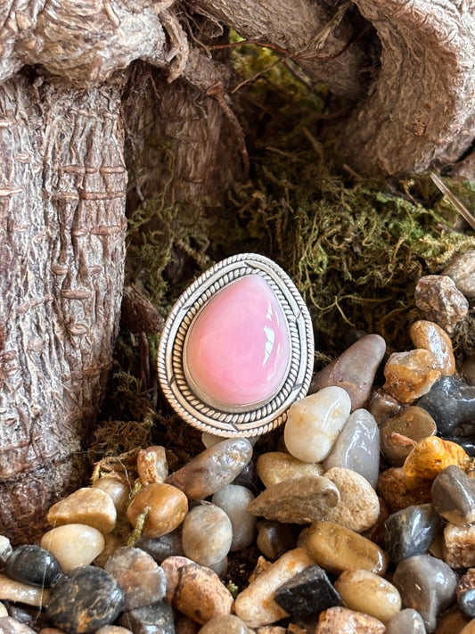 Pink Conch Ring | Adjustable