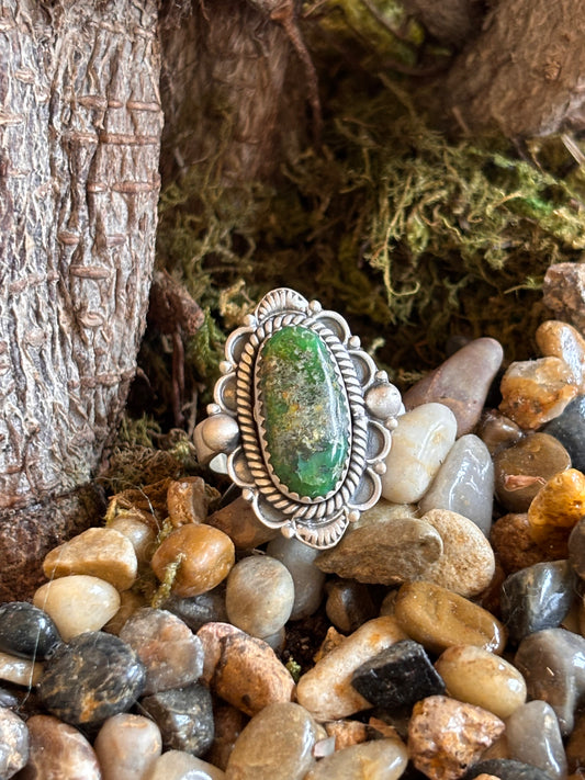 Emerald Valley Turquoise Ring | Adjustable