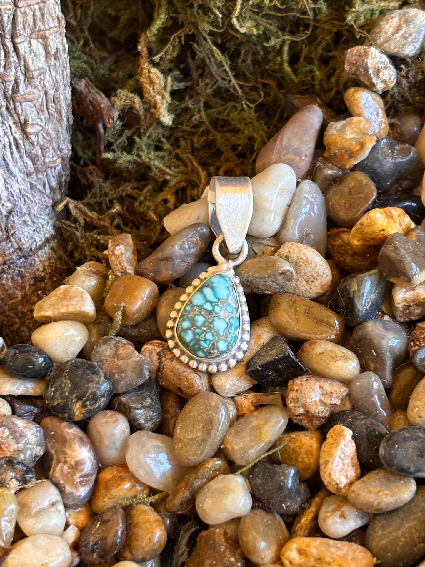 Lone Mountain Turquoise Pendant