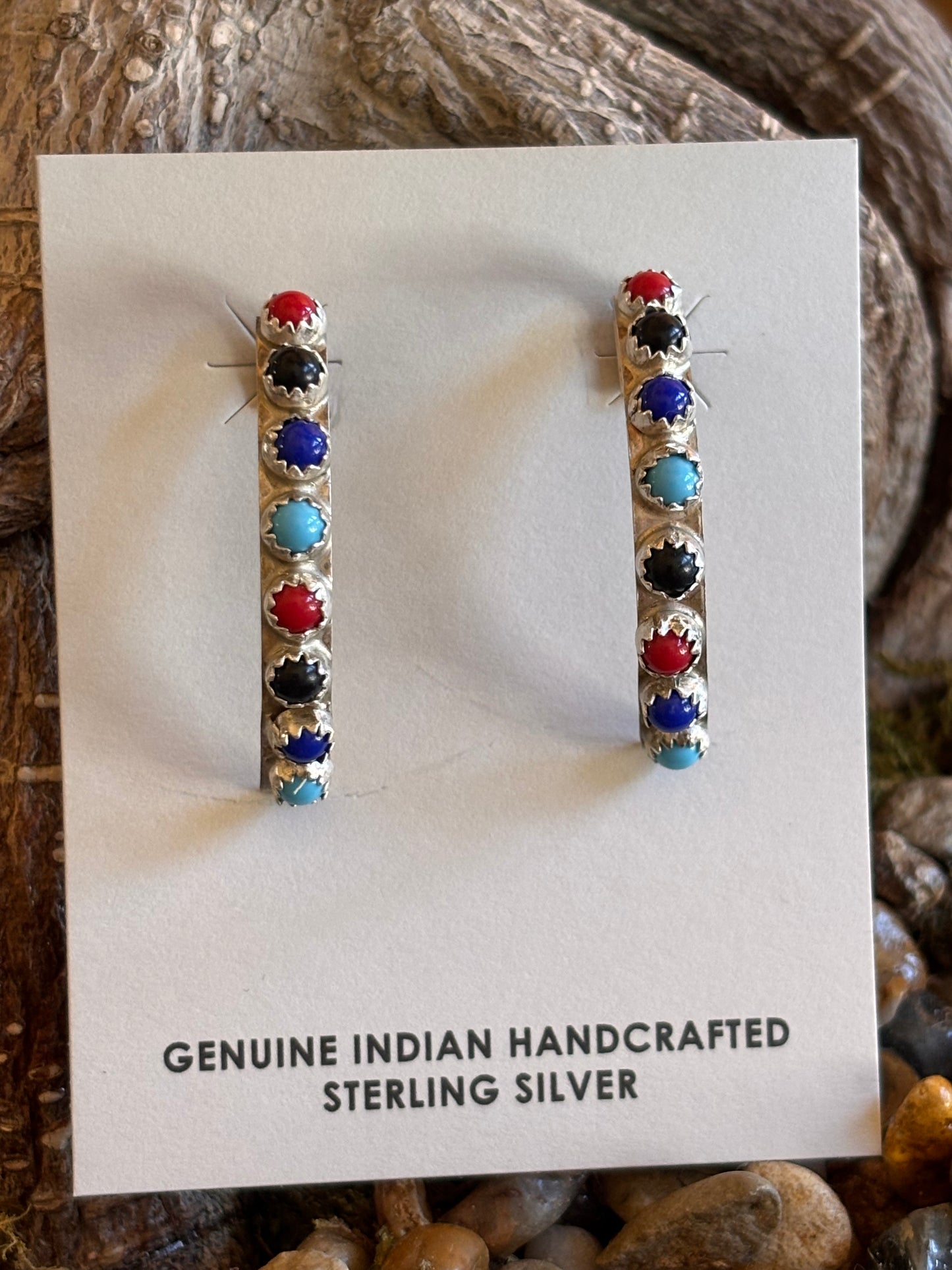 Navajo handmade Earrings by Rick Enriquez