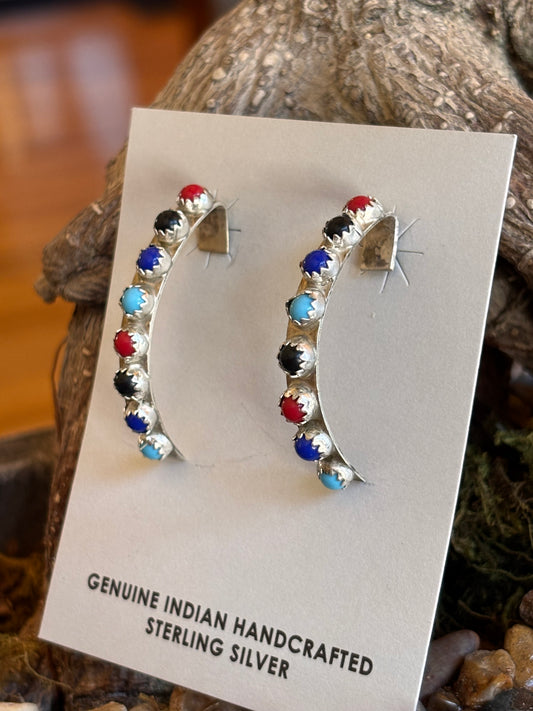 Navajo handmade Earrings by Rick Enriquez