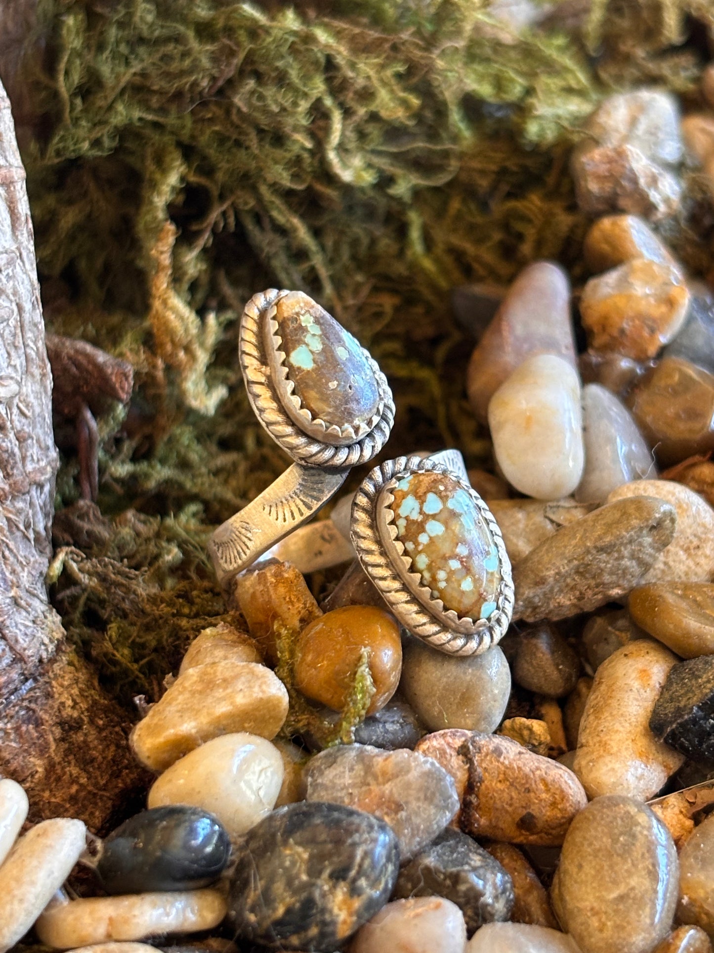 #8 Turquoise Adjustable Ring
