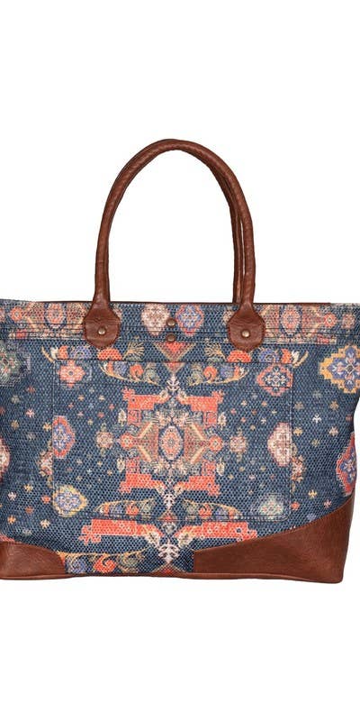 Mona B Up-cyled Skylar Canvas Tote