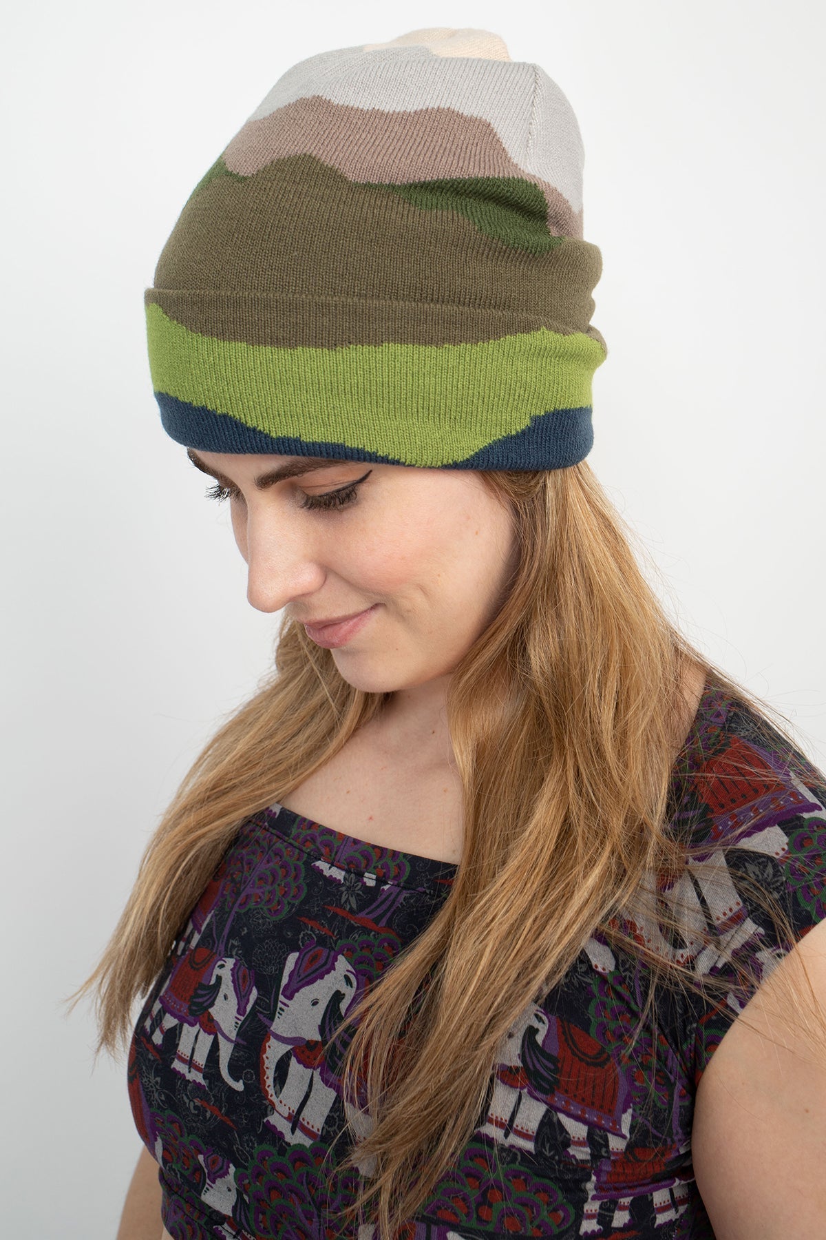 Lakhays Mountain Landscape Beanie