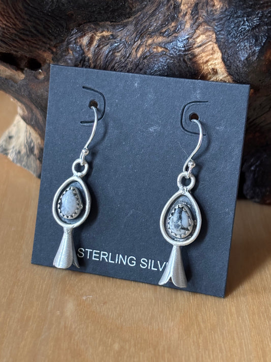 White Buffalo Earrings