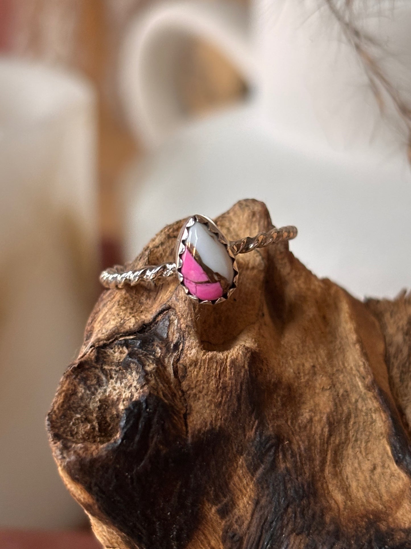 Cotton Candy Turquoise Ring | Size 7