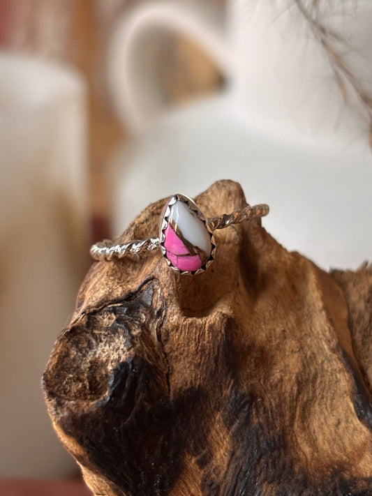 Cotton Candy Turquoise Ring | Size 7