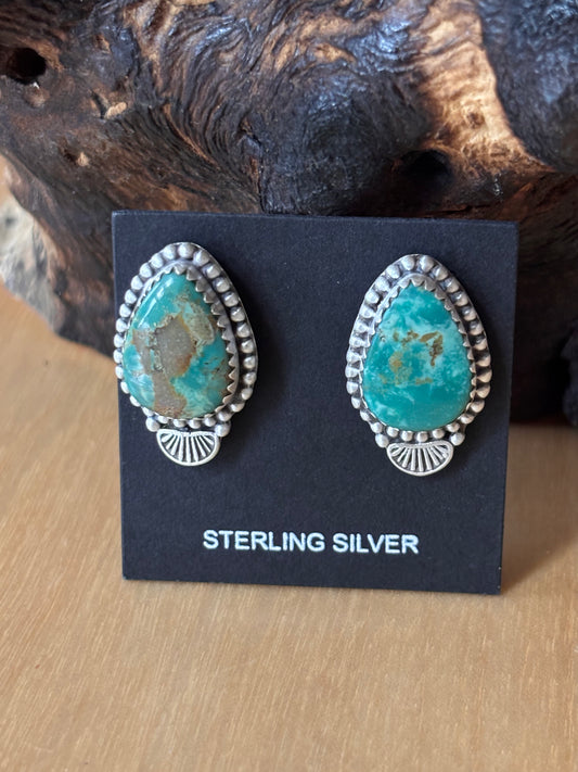 Pilot Mountain Turquoise post Earrings