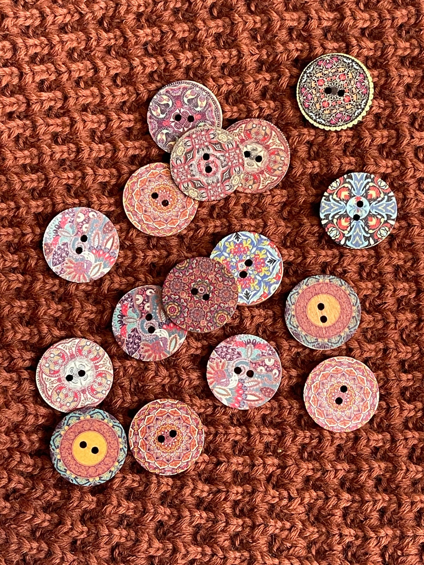 Patterned Buttons