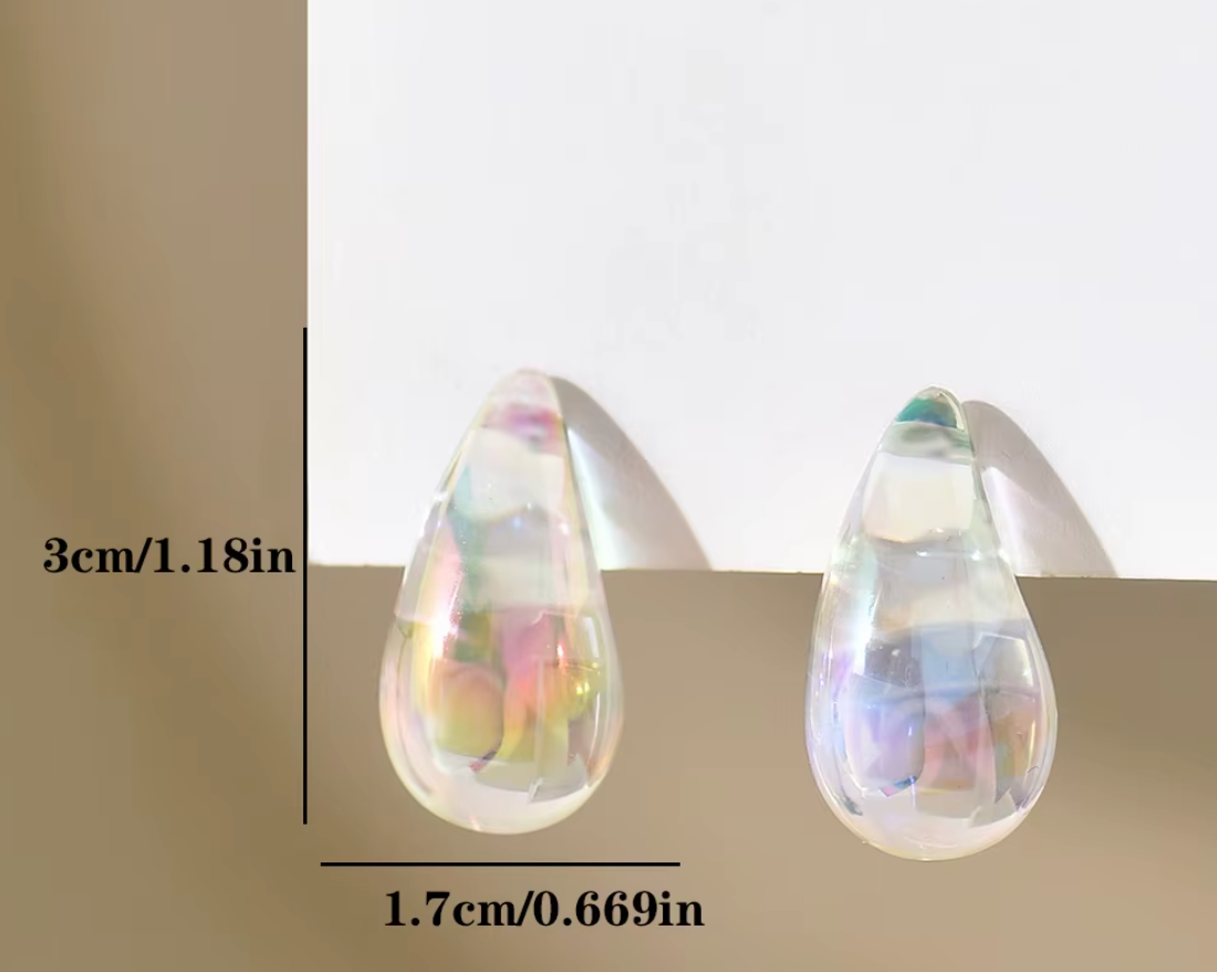 Iridescent Drop Earrings