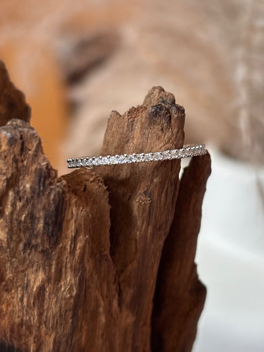 Moissanite Eternity Band Ring