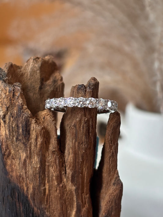 Moissanite Eternity Band Ring