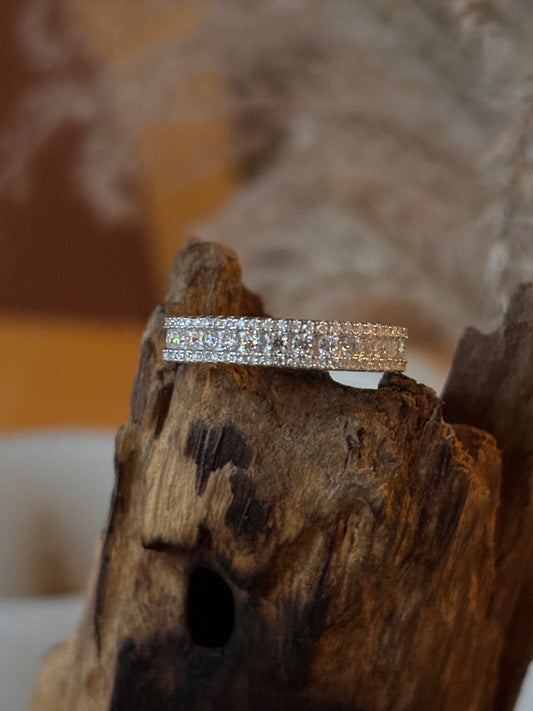 Moissanite Eternity Band Ring