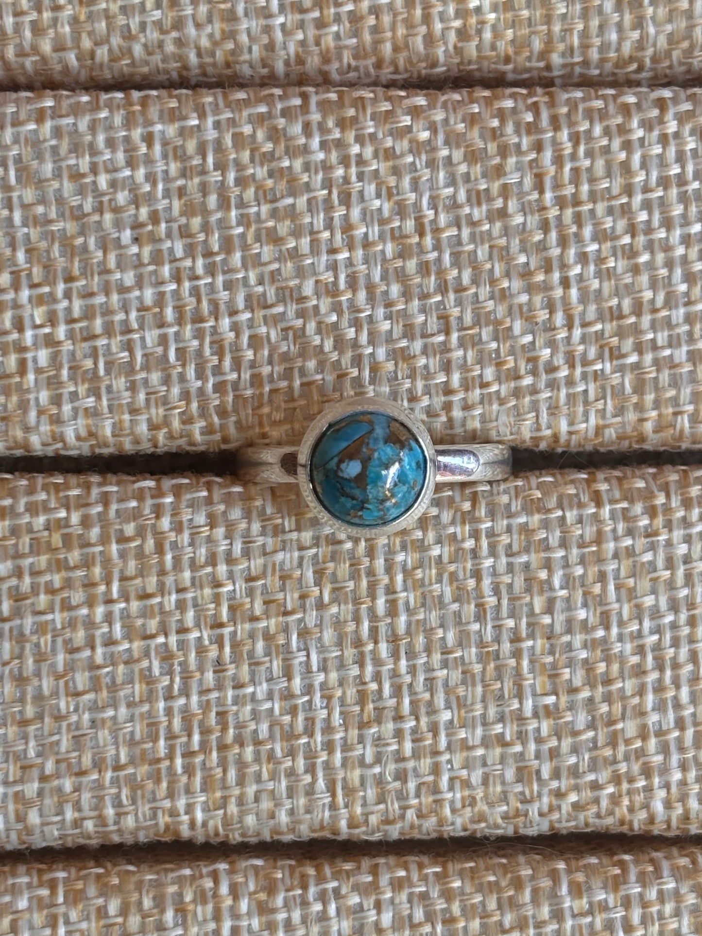 Turquoise Silver Ring  | Size 8 3/4