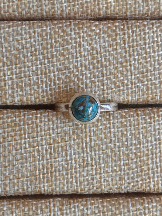 Turquoise Silver Ring  | Size 8 3/4