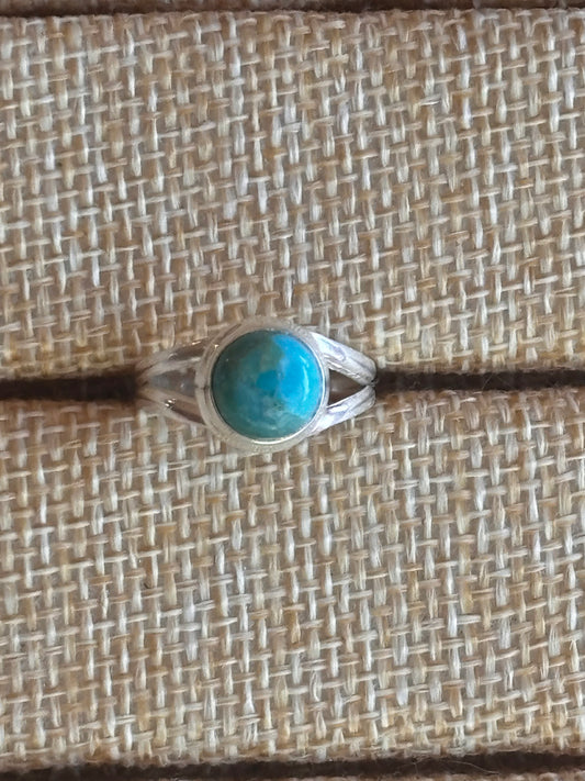 Turquoise Silver Ring | Size 4 3/4