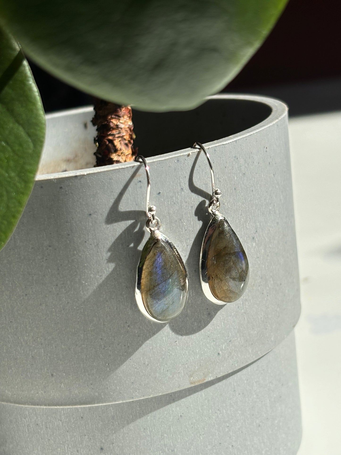 Gemstone Hanging Earrings